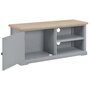 Voir la diapositive 2 : VIDAXL Meuble TV Gris 90x30x40 cm Bois