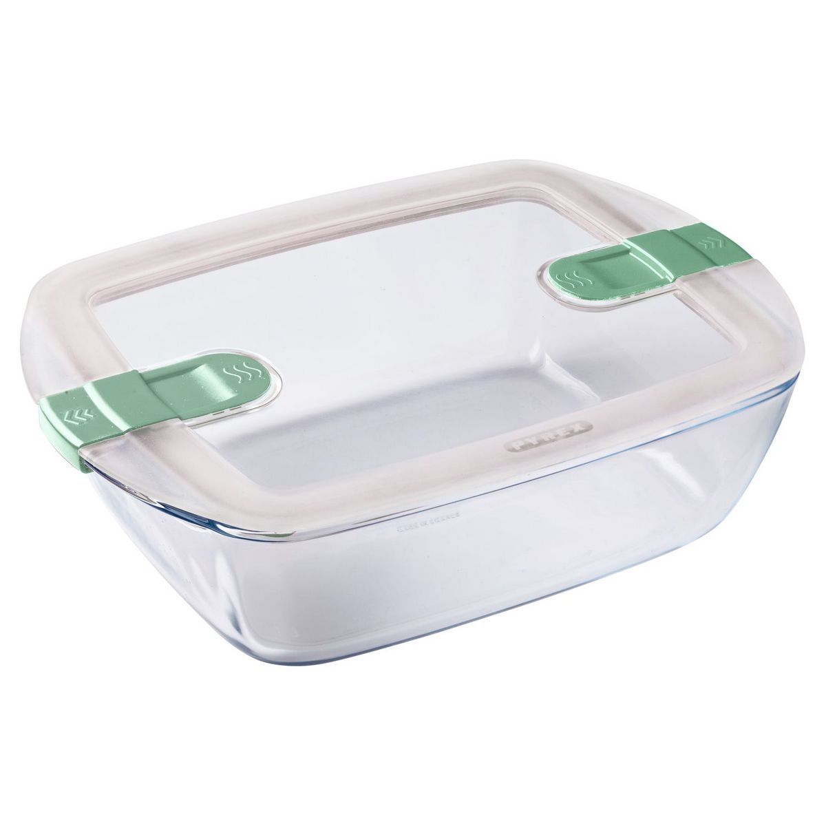 PYREX Plat rectangle 23 x 15 cm + couvercle COOK & HEAT 1,1 L