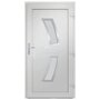 Voir la diapositive 5 : VIDAXL Porte d'entree Blanc 98x200 cm PVC