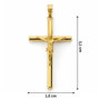 Voir la diapositive 2 : L'ATELIER D'AZUR Pendentif - Médaille Christ sur la Croix Or Jaune - Chaine Offerte