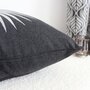 Voir la diapositive 2 : Paris Prix Coussin Déco Imprimé  Baya  40x40cm Gris Foncé
