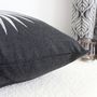 Voir la diapositive 2 : Paris Prix Coussin Déco Imprimé  Baya  40x40cm Gris Foncé