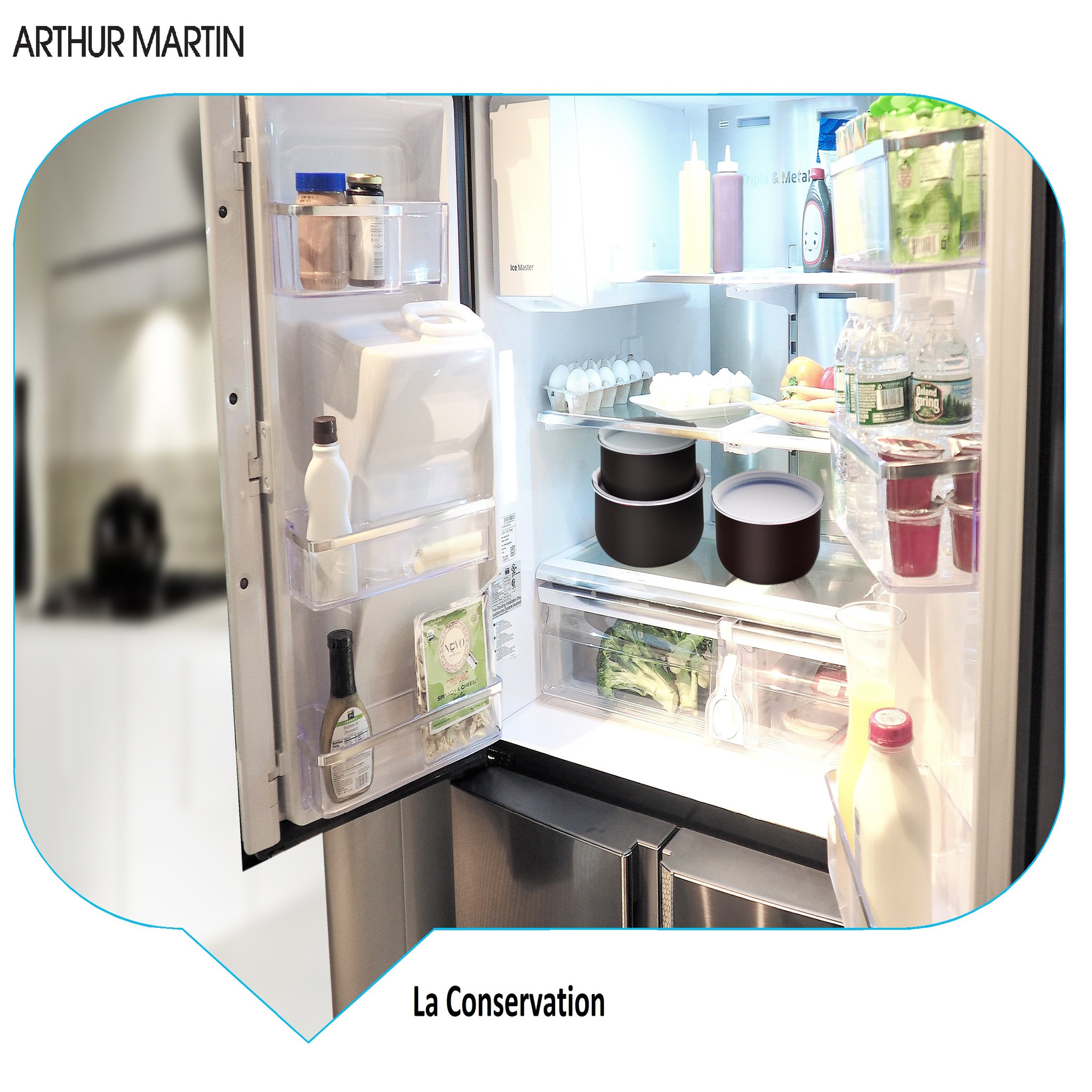 Voir la diapositive 2 : Arthur Martin Batterie de cuisine Induction 6 pièces aluminium revêtement anti adhérent sans PFOA noire 