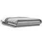 Voir la diapositive 2 : VIDAXL Cadre de lit et lumieres LED sans matelas sonoma gris 135x190cm