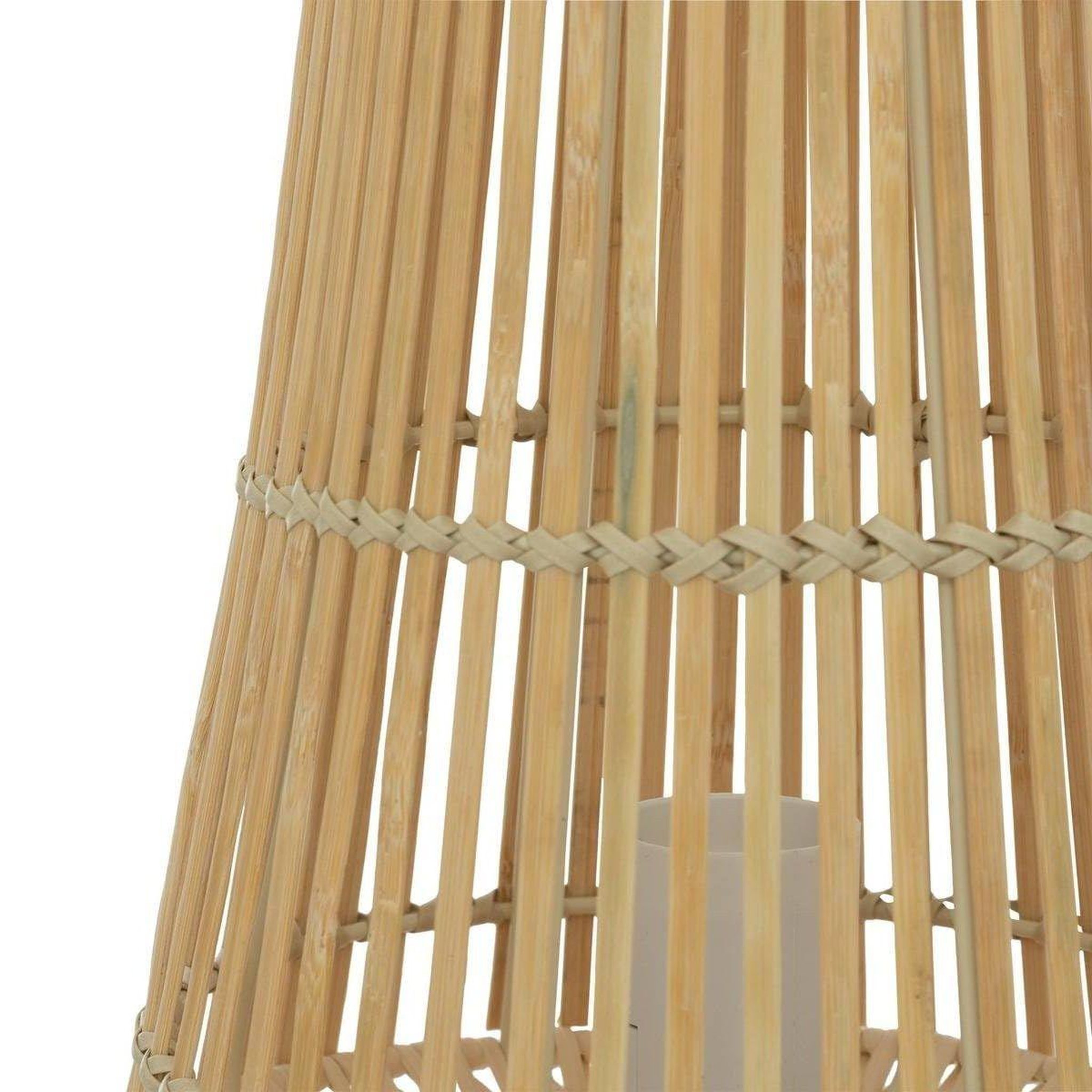 Voir la diapositive 2 : ATMOSPHERA Lampe à poser en bambou  mahé  38cm naturel