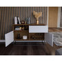 Voir la diapositive 3 : BEST MOBILIER Roman - buffet bas - 2 portes - 120 cm