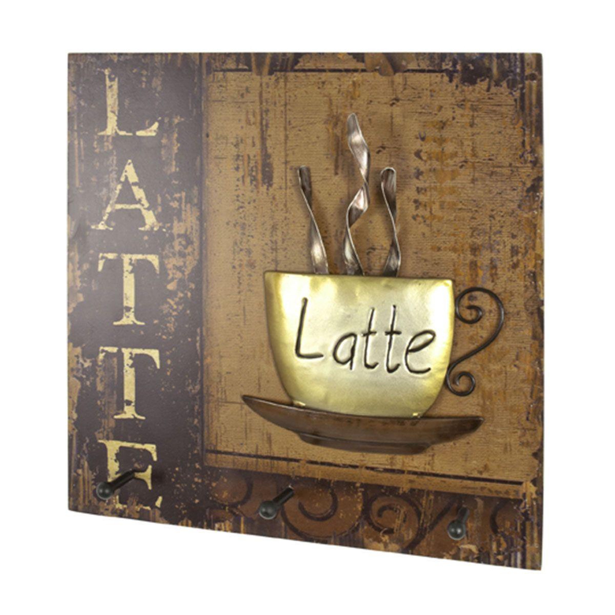 Paris Prix Patère murale 3 crochets  latte  40cm naturel