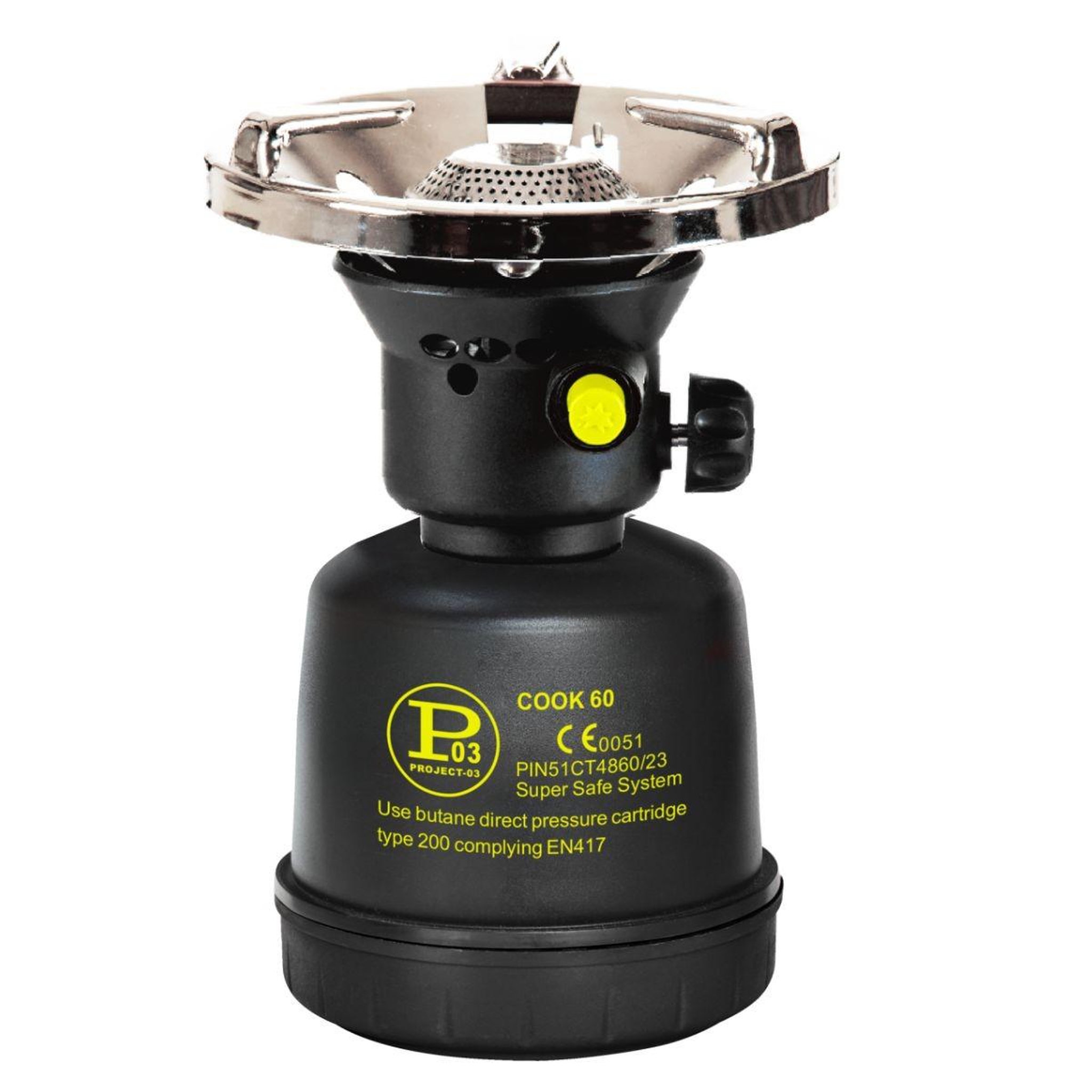 Voir la diapositive 6 : Proweltek Réchaud à gaz coque acier + 8 cartouches 190g allumage auto & sécurisé - réchaud camping vanlife flamme réglable black cook