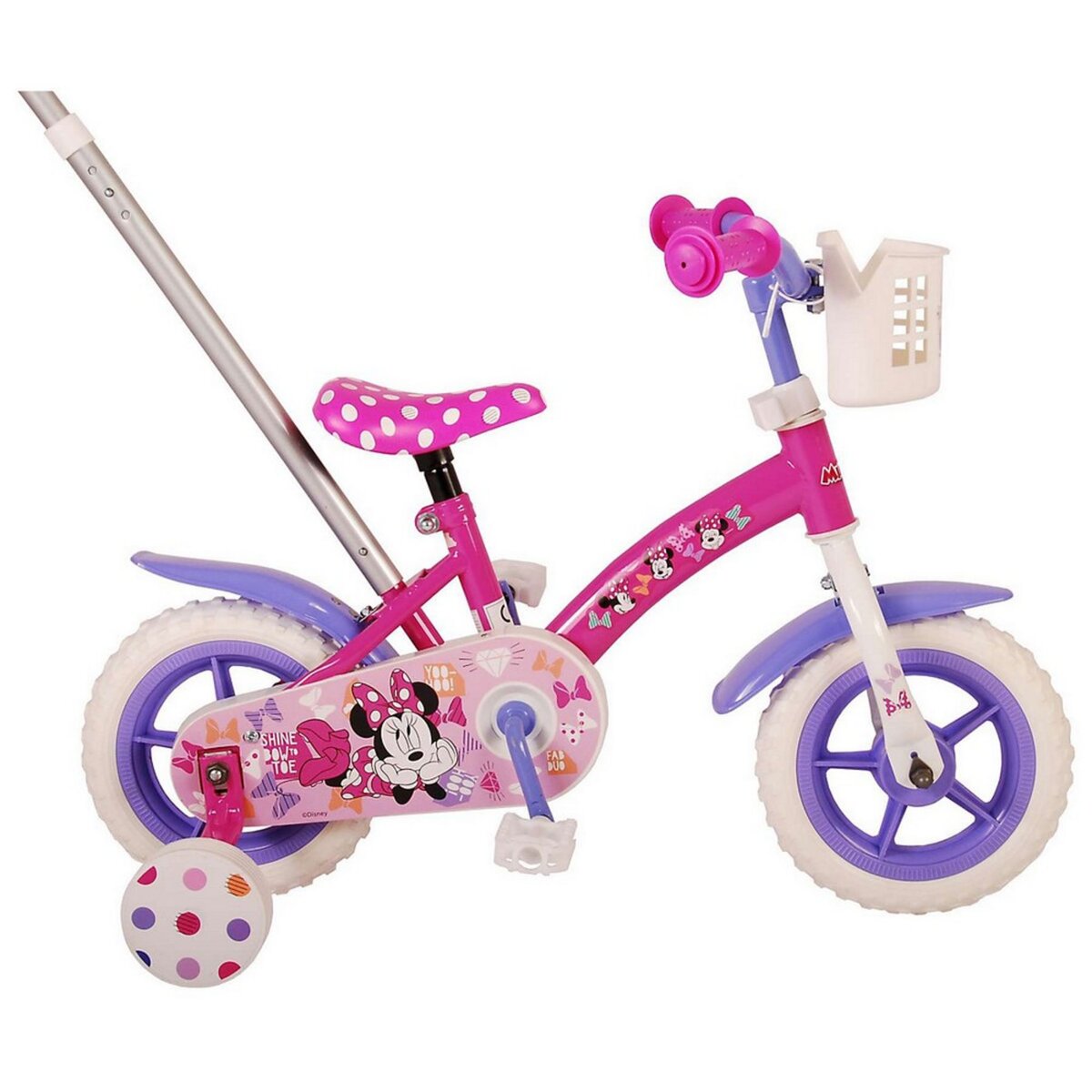 Vélo enfant Disney La Boutique de Minnie - fille - 14 po - rose