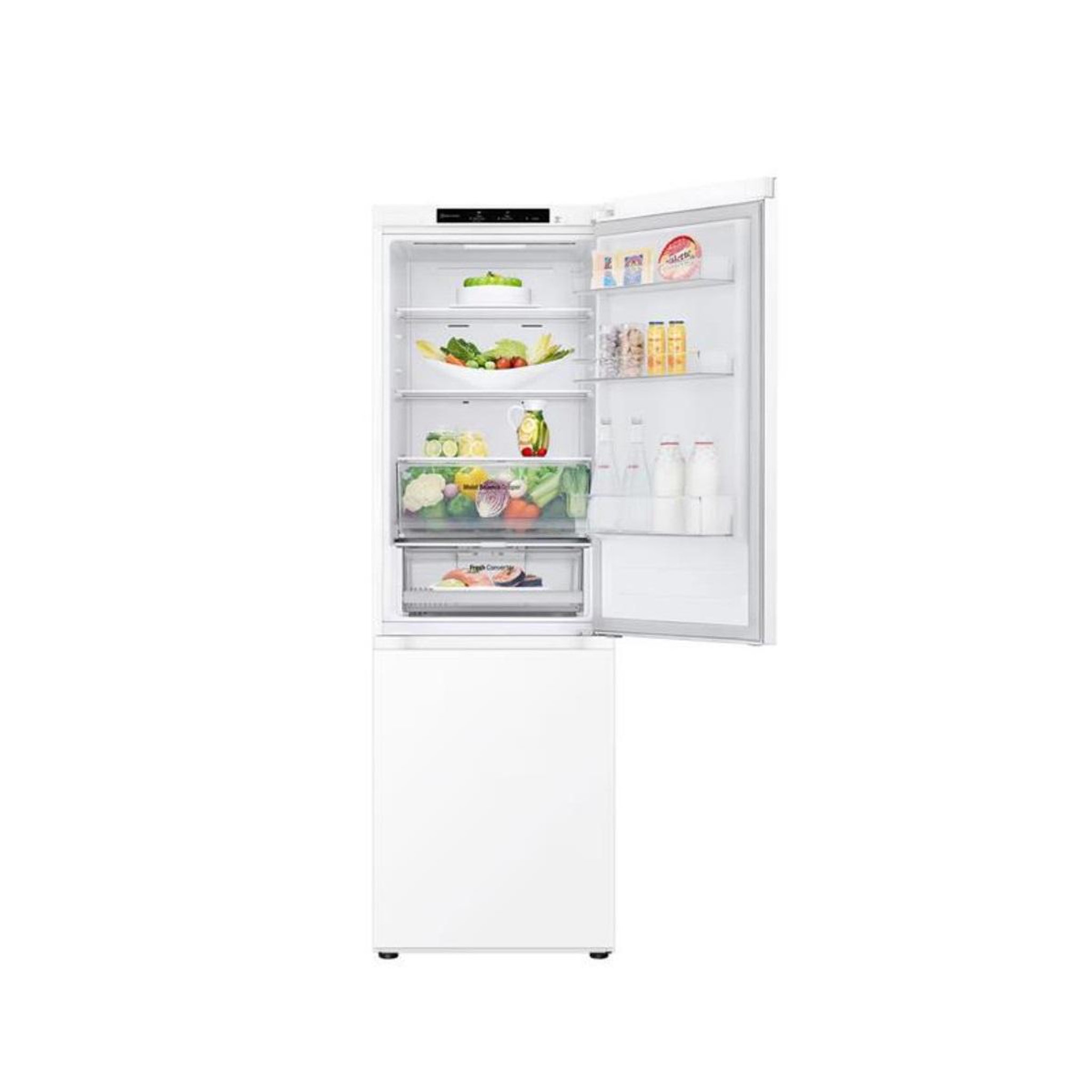 Voir la diapositive 4 : LG Réfrigérateur combiné 186cm 344l ventilé blanc - gbv3100esw