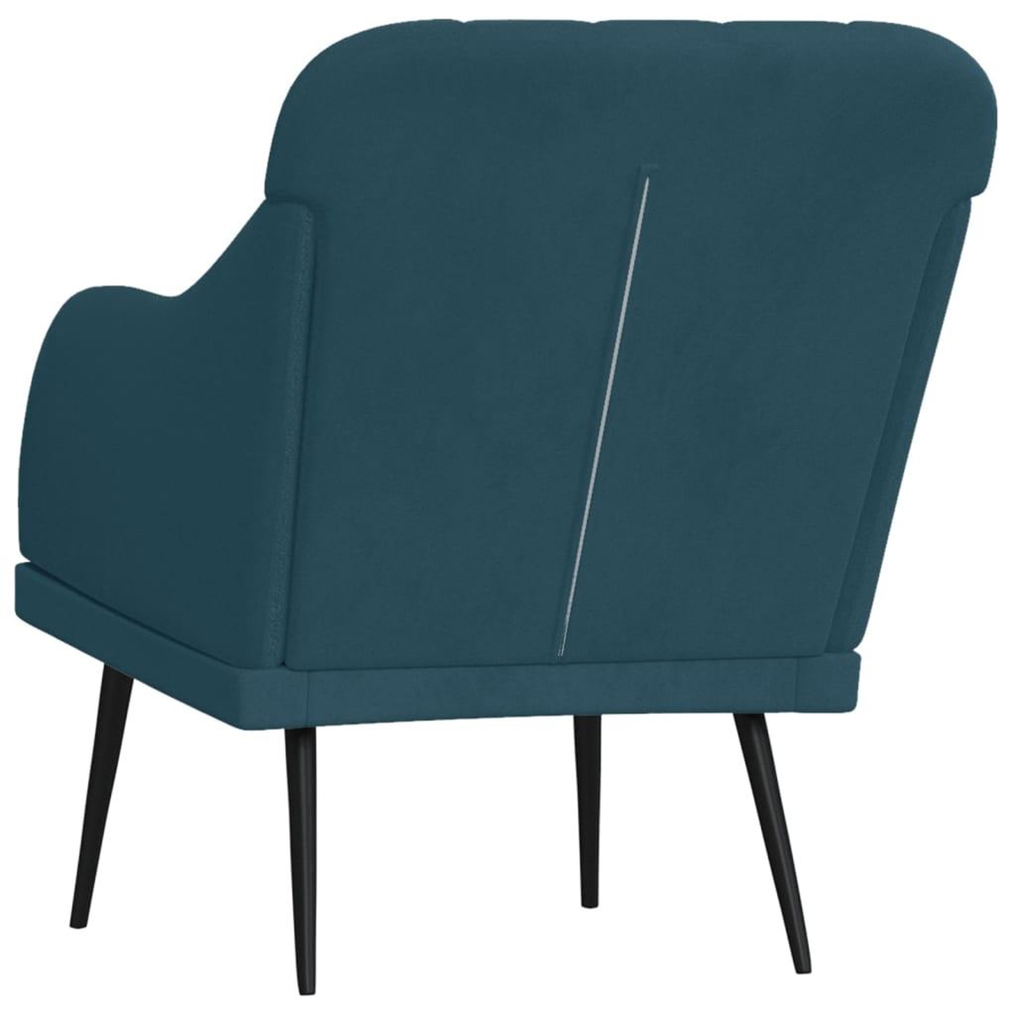 Voir la diapositive 5 : VIDAXL Fauteuil Bleu 63x76x80 cm Velours