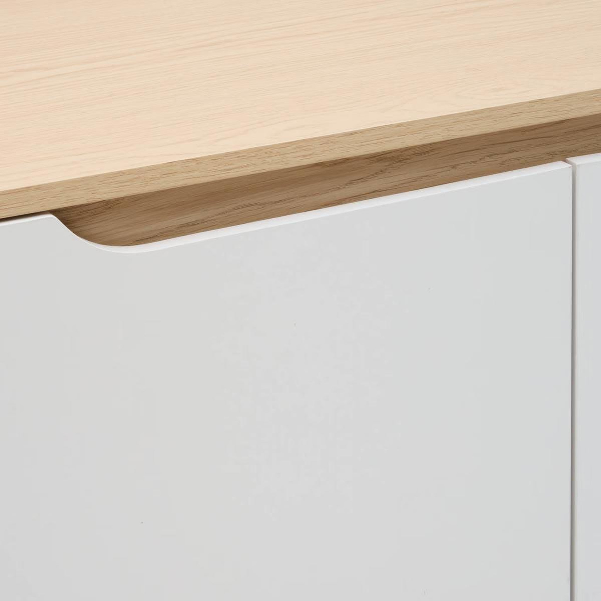 Voir la diapositive 5 : FIVE Buffet 2 Portes & 1 Tiroir  Luma  120cm Blanc