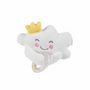 Voir la diapositive 1 : Paris Prix Doudou avec Anneau Billes  Nuage  12cm Blanc
