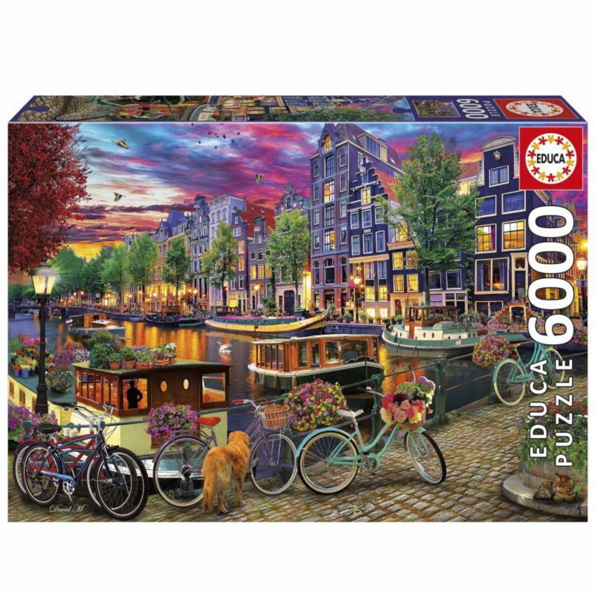 EDUCA Puzzle - EDUCA - Vélos a Amsterdam - 6000 pieces - 156 x 107 cm - a partir de 15 ans