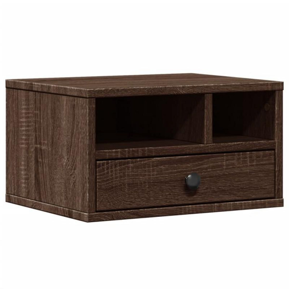 VIDAXL Support d imprimante chêne marron 40x32x22,5 cm bois ingénierie