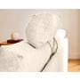Voir la diapositive 2 : BEST MOBILIER Barrie - canapé d'angle réversible 4 places avec têtière amovible en tissu