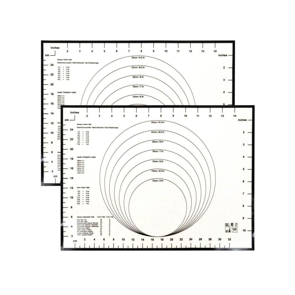 ZENKER Ensemble de 2 Tapis de cuisson en silicone 40 x 30 cm Zenker Smart Pastry