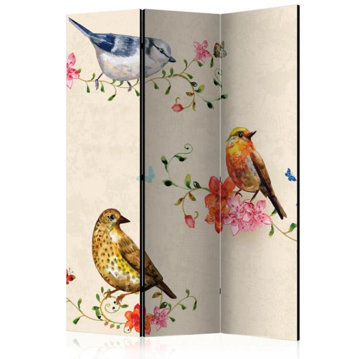 Paris Prix Paravent 3 Volets  Bird Song  135x172cm