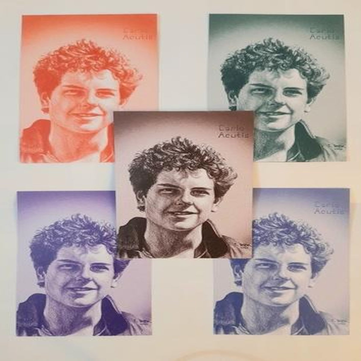 LOT DE 50 IMAGES CARLO ACUTIS. AVEC AU DOS LA PRIERE OFFICIELLE POUR DEMANDER DES GRACES, Images Chrétiennes Editions