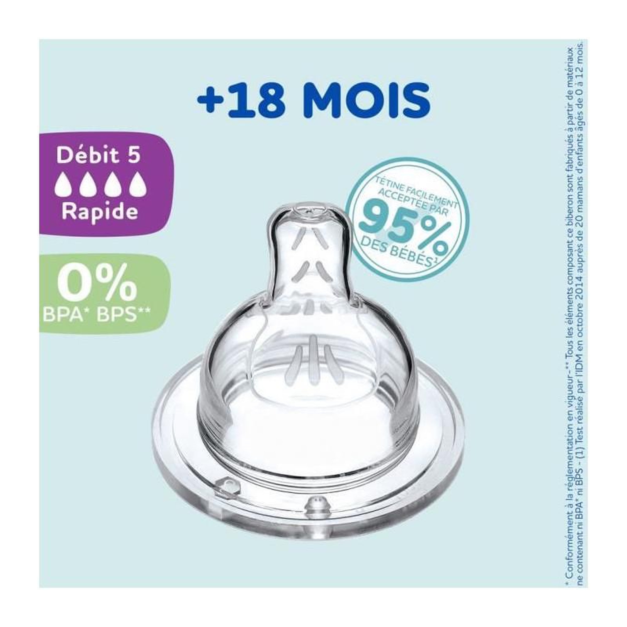 Voir la diapositive 4 : DODIE Lot de 4 tétines plates DODIE Sensation - Débit 5