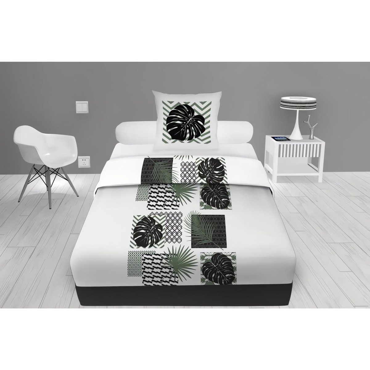 SOLEIL D'OCRE Parure de draps en coton PALMERA, par Soleil d'ocre