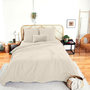 Voir la diapositive 1 : Home collection Parure housse de couette 100% gaze de coton 57 fils - kaki