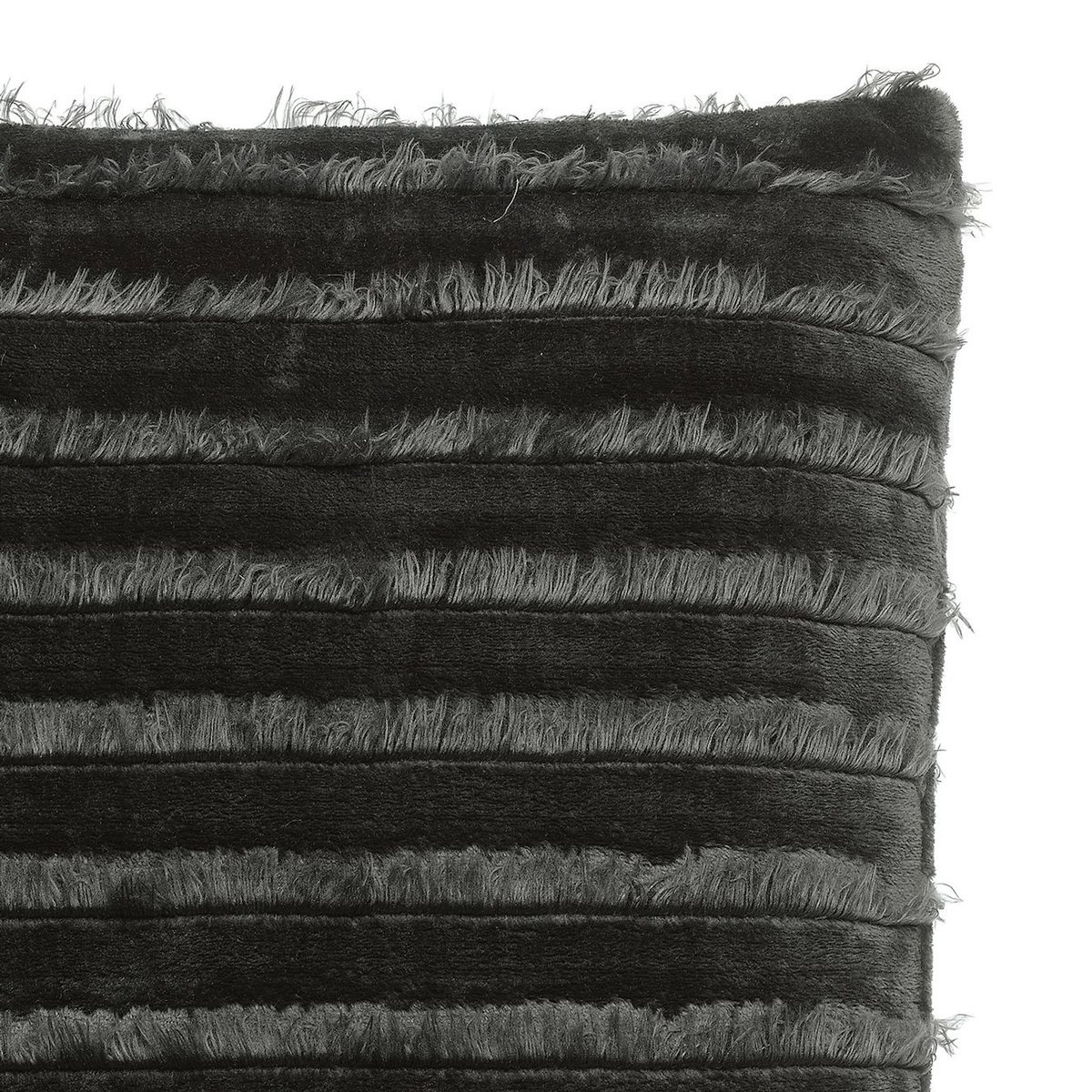 Les Ateliers du Linge Maxi coussin sillon 60x60cm 100% polyester caviar