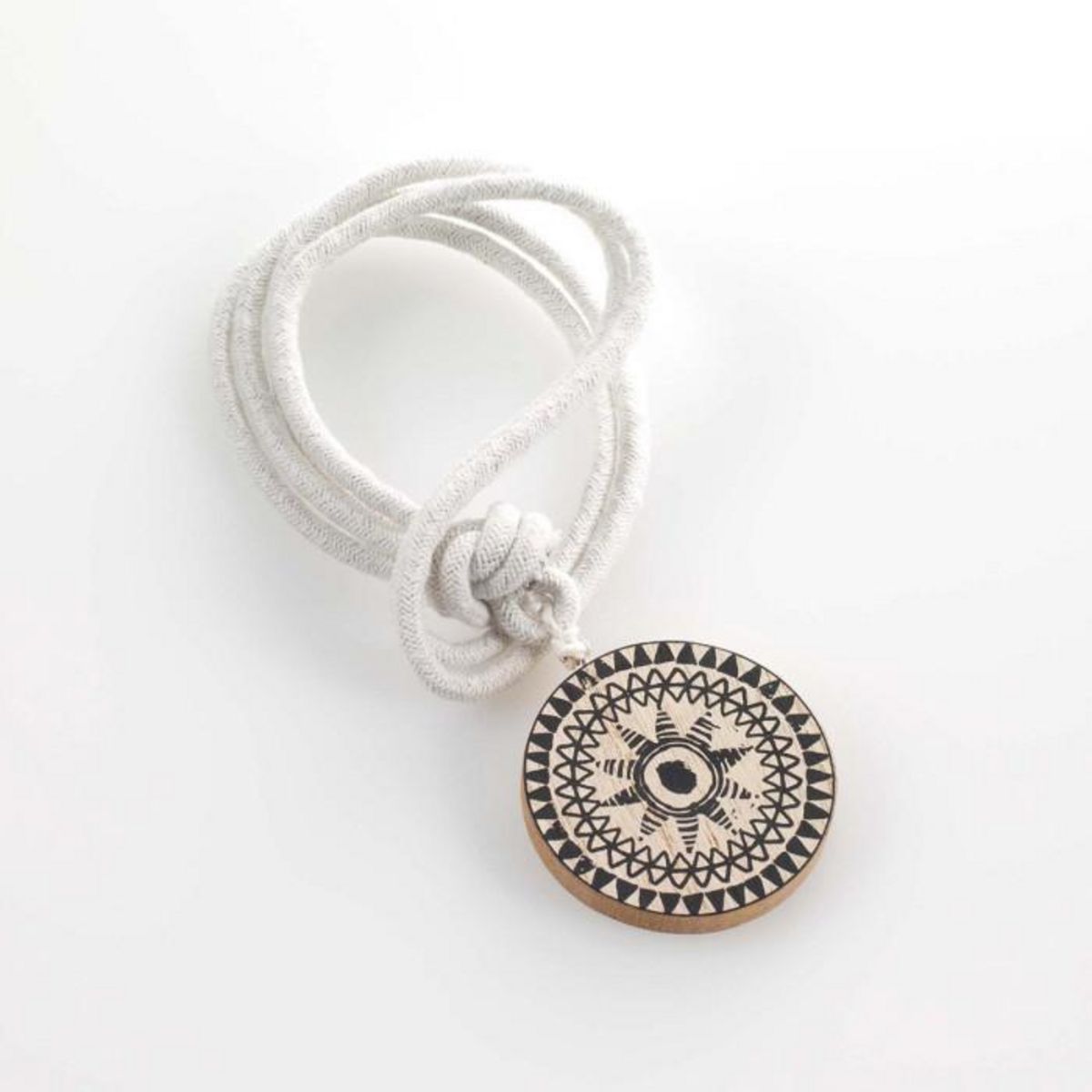 Paris Prix Embrasse de Rideau en Bois  Boussola  41cm Blanc