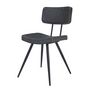 Voir la diapositive 6 : Rendez vous déco Lot de 2 chaises en cuir synthétique gris / noir - Texas