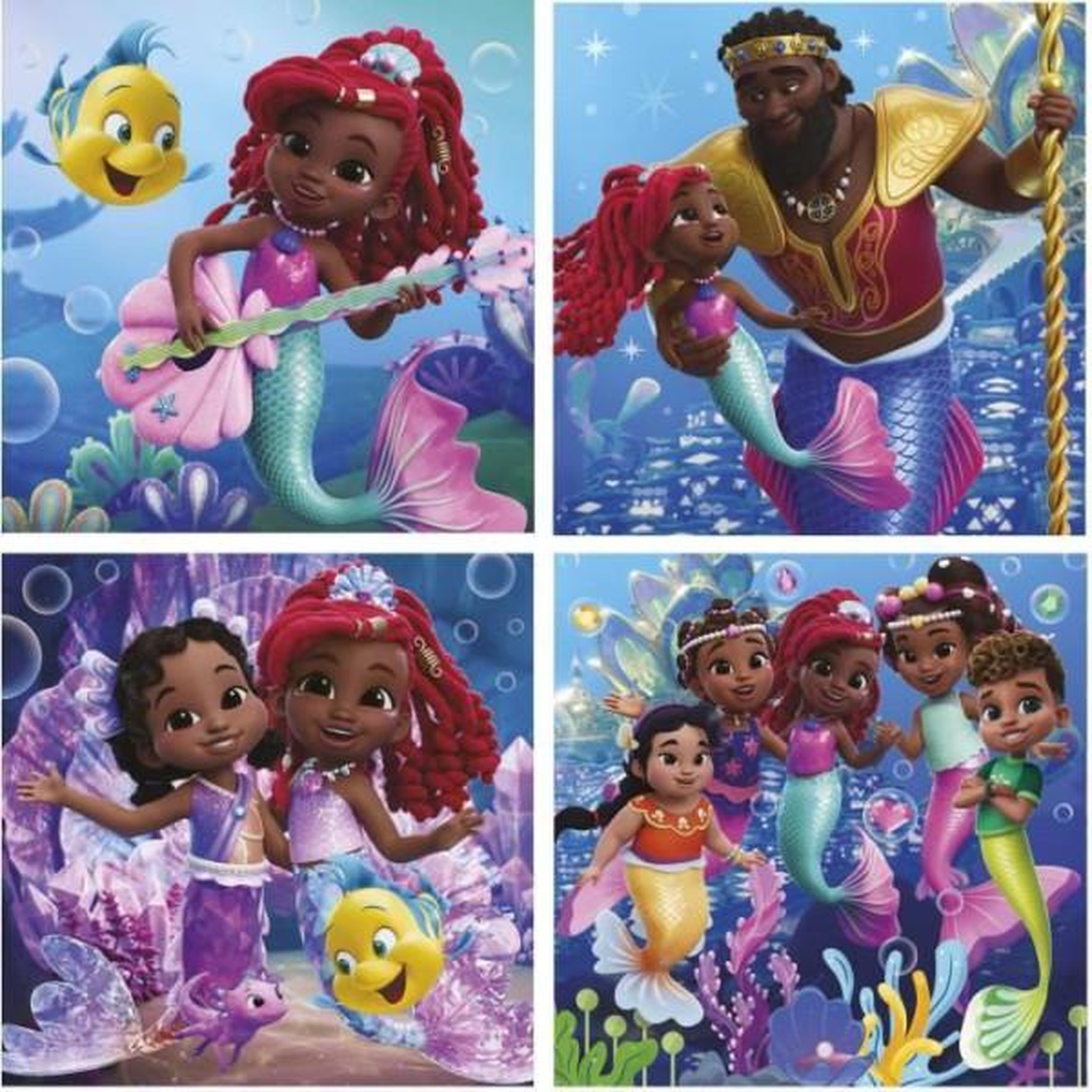 Voir la diapositive 2 : EDUCA Puzzles progréssifs - educa - ariel - 12+16+20+25 pieces
