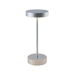 Lumisky Lampe de table design SANDY MINI Chrome Aluminium H25cm