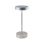 Voir la diapositive 1 : Lumisky Lampe de table design SANDY MINI Chrome Aluminium H25cm