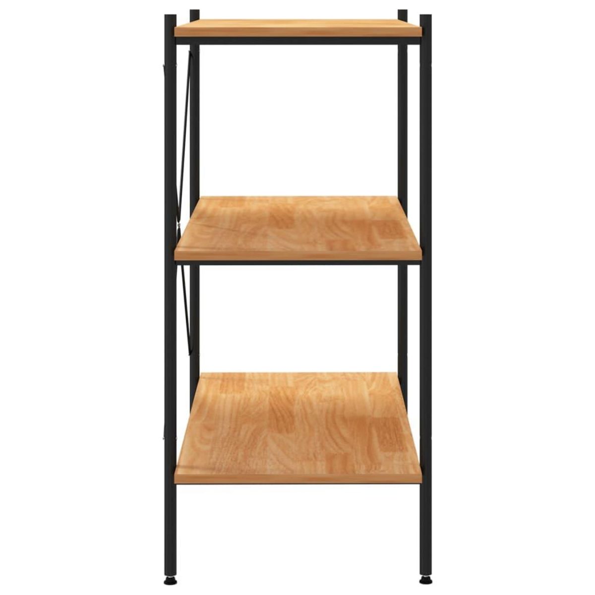 VIDAXL Etagere a 3 niveaux Noir et chene 80x40x92 cm