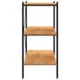 Voir la diapositive 4 : VIDAXL Etagere a 3 niveaux Noir et chene 80x40x92 cm