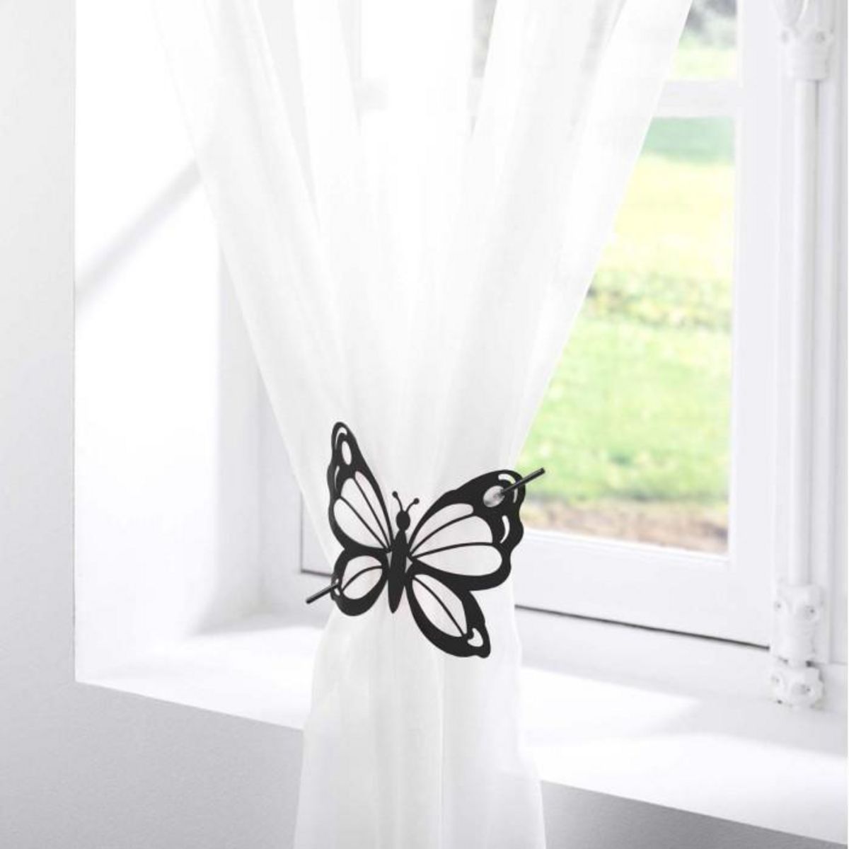 Paris Prix Embrasse de Rideau Broche  Farfalina  16cm Noir