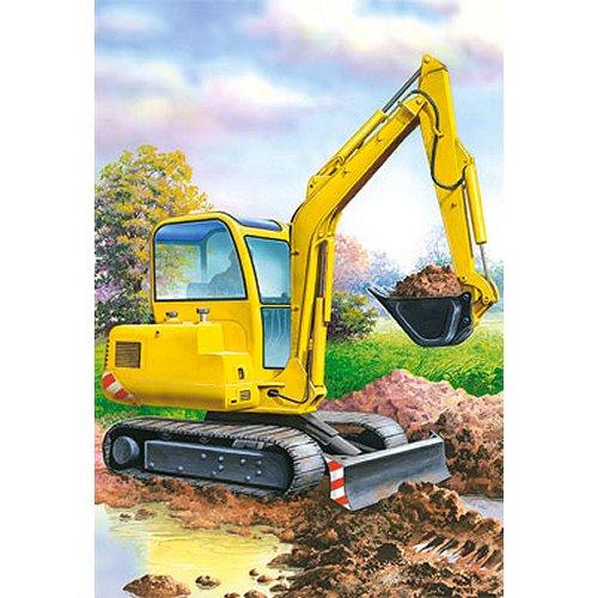 Castorland Puzzle 24 pièces - Mini puzzle : Pelleteuse