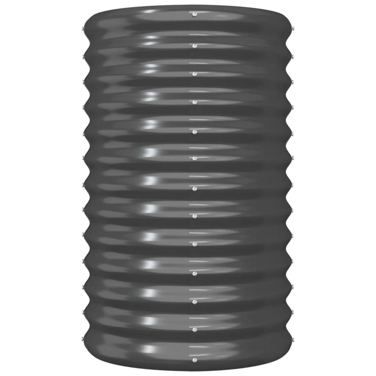 VIDAXL Jardiniere Acier enduit de poudre 40x40x68 cm Anthracite