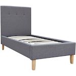 Habitat et Jardin Lit  Elise  - 90 x 190 cm - Gris