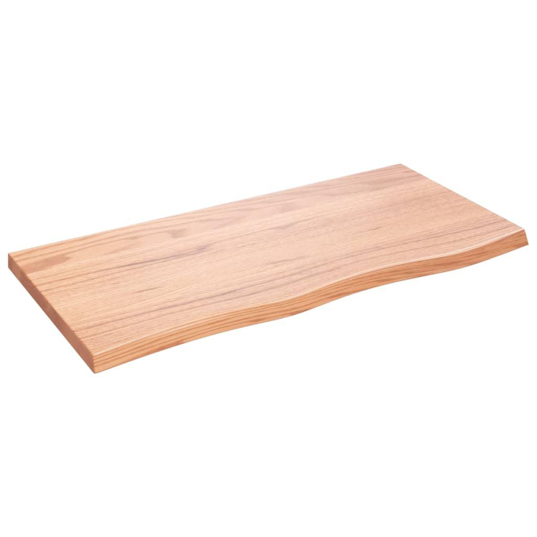Voir la diapositive 2 : VIDAXL Comptoir de salle de bain marron 100x50x(2-4) cm bois traite