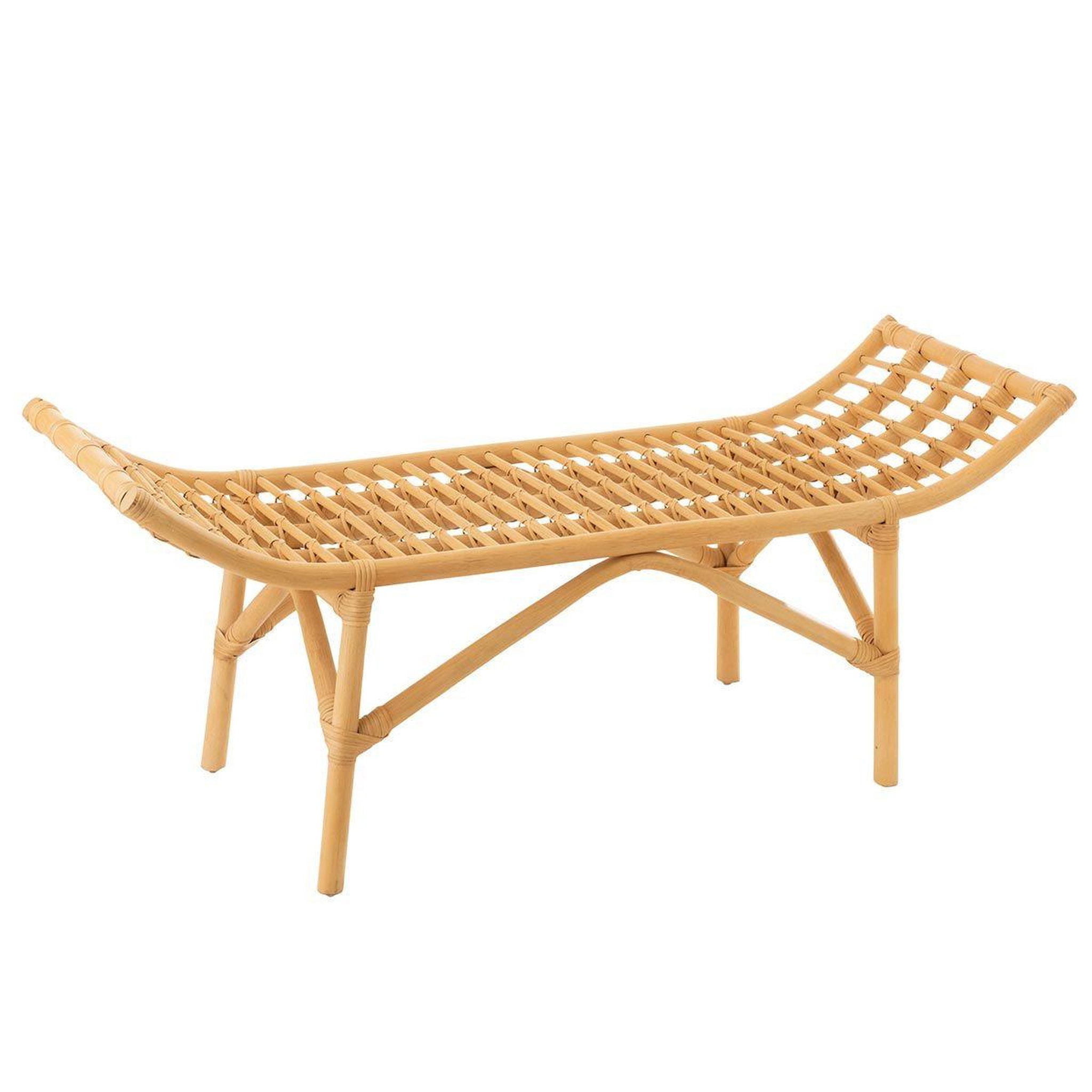 Voir la diapositive 1 : J-LINE Banc design  ana rotin  120cm naturel