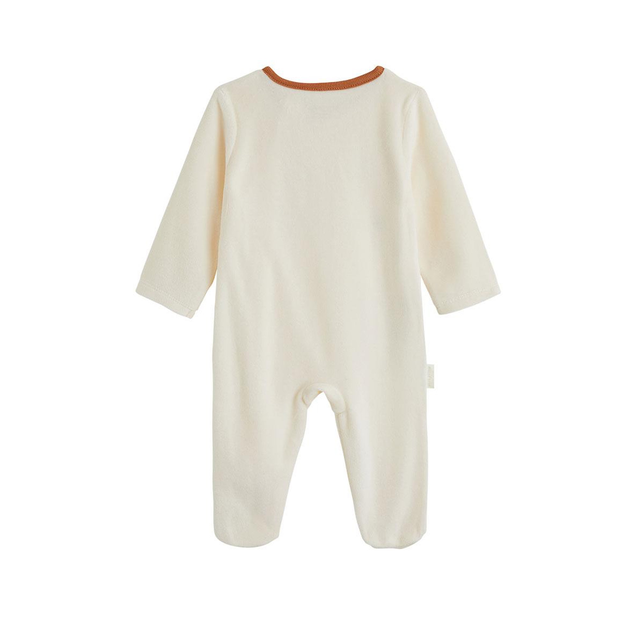 Voir la diapositive 2 : PETIT BEGUIN Pyjama bébé en velours ouverture zippée caramel