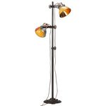 VIDAXL Lampadaire avec 2 abat-jour Multicolore E27