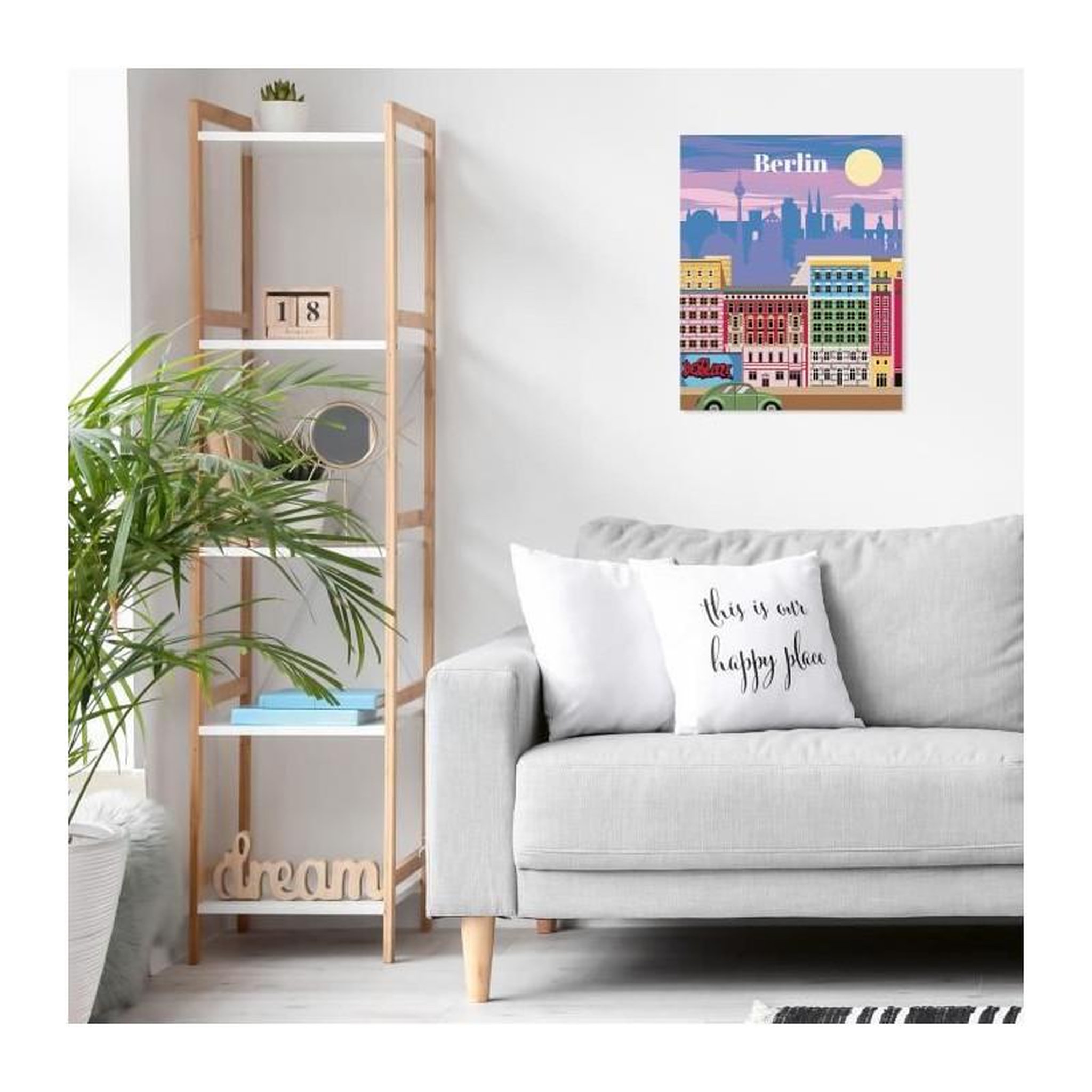 Voir la diapositive 4 : RAVENSBURGER CreArt 24x30 cm Berlin, Adulte, Peinture par numéros, 25521, Ravensburger