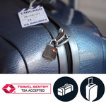 Master lock 4695EURTAST Pack de 2 Cadenas à Clés TSA, Couleur Aléatoire, 3,8 x 2,3 x 1,1 cm
