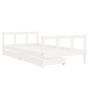 Voir la diapositive 3 : VIDAXL Cadre de lit d'enfants tiroirs blanc 90x190 cm bois pin massif