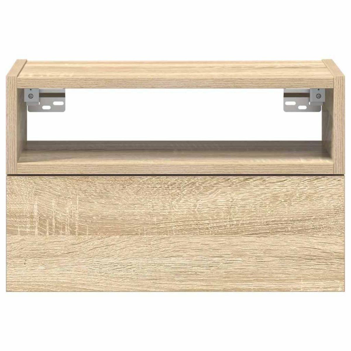 VIDAXL Table de chevet murale chene sonoma 45x26x28,5 cm