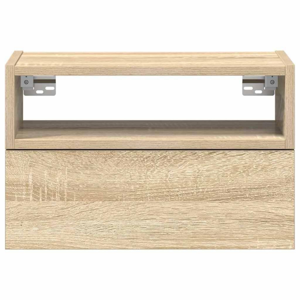 VIDAXL Table de chevet murale chene sonoma 45x26x28,5 cm