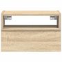 Voir la diapositive 4 : VIDAXL Table de chevet murale chene sonoma 45x26x28,5 cm