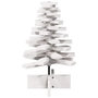Voir la diapositive 3 : VIDAXL Arbre de Noël en bois pour decoration blanc 60 cm pin massif