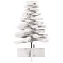 Voir la diapositive 3 : VIDAXL Arbre de Noël en bois pour decoration blanc 60 cm pin massif